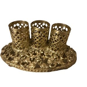Lipstick holder in brass holder from Macy’s ( sticker on still )